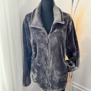 Plush Velvet Full Zip Jacket.